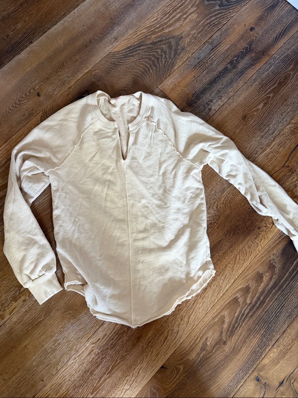 Pilcro Cream long sleeve shirt - like new!